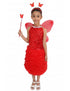 Red Butterfly Insect Kids Fancy Dress Costume for Girls - Imported