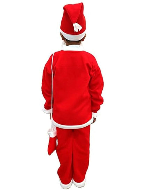BookMyCostume Santa Claus With Beard Complete Set Christmas Kids & Adults Fancy Dress Costume - Premium