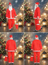Santa Claus With Beard Complete Set Christmas Kids & Adults Fancy Dress Costume - Premium
