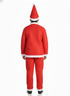 Santa Claus With Beard Complete Set Christmas Kids & Adults Fancy Dress Costume - Premium