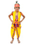 BookMyCostume Shri Krishna Multicolor Kids Fancy Dress Costume 8 Pcs Set with Red Accessories - Premium