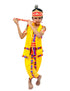 BookMyCostume Shri Krishna Multicolor Kids Fancy Dress Costume 8 Pcs Set with Red Accessories - Premium