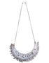 Exquisite Indian Traditional Silver Necklace & Earrings - Fancy Dress Costume Accessory for Girls