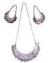 Exquisite Indian Traditional Silver Necklace & Earrings - Fancy Dress Costume Accessory for Girls