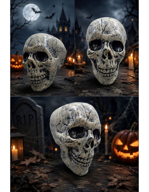Small Skull Toy Halloween Ghost Showpiece Decoration Kids Adults Fancy Dress Costume Accessory