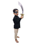 Pirate Cutlass Sword Eye Patch Earring Set Kids and Adults Fancy Dress Costume Accessory for Halloween