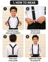 Trendy Black Formal Unisex Premium Suspenders Kids Fancy Dress Costume Accessory