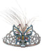 Silver Butterfly Princess Tiara Feather Crown HeadBand Fancy Dress Costume Accessory for Girls
