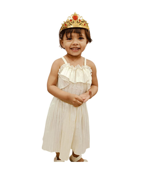 Royal Golden Princess Tiara Crown HeadBand Fancy Dress Costume Accessory for Girls