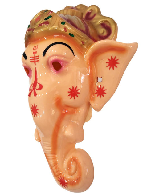 Shri Ganesha Hindu God Face Mask Kids & Adults Fancy Dress Costume Accessory