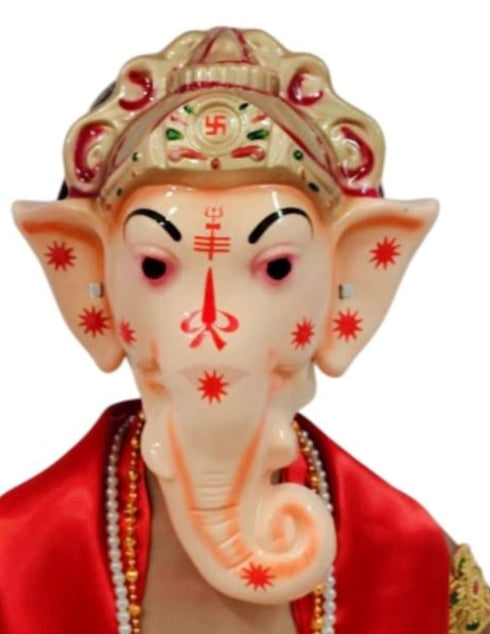 Shri Ganesha Hindu God Face Mask Kids & Adults Fancy Dress Costume Accessory