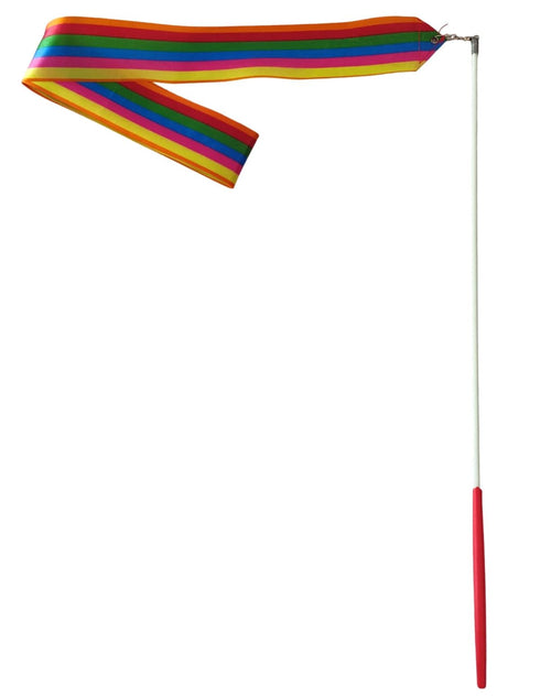 Multicolor Wave Ribbon Wand Gymnastic Dance Kids & Adults Fancy Dress Costume Accessories