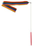 Multicolor Wave Ribbon Wand Gymnastic Dance Kids & Adults Fancy Dress Costume Accessories
