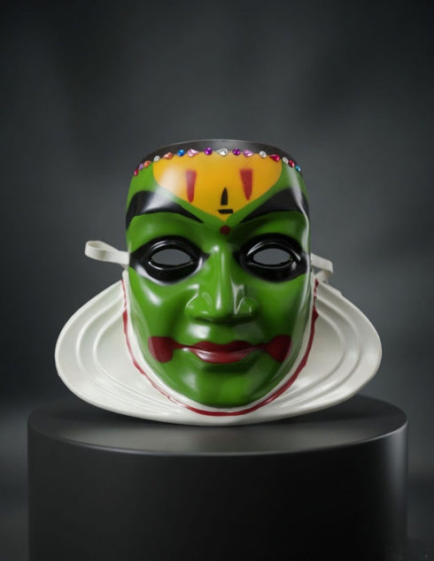 Traditional Kathakali Chhau Dance Face Mask Fancy Dress Costume Accessories