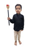 Royal Medieval King Queen Scepter Wand Fancy Dress Costume Accessories | Halloween Theme | 18 Inches
