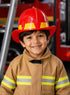 Fireman Fire Fighter Rescue Helmet Community Helper Kids Fancy Dress Accessory