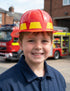 Fireman Fire Fighter Rescue Helmet Community Helper Kids Fancy Dress Accessory