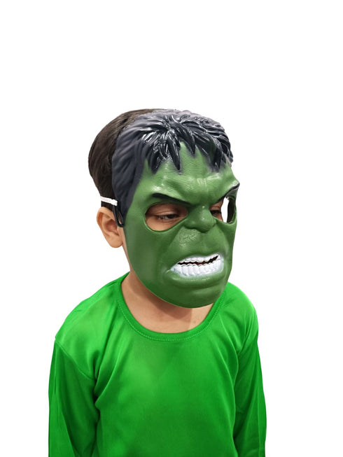 The Green Smasher Superhero Mask Kids Fancy Dress Accessories