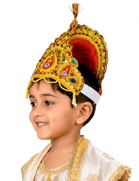 BookMyCostume Mythological Character Multicolor Crown Mukut Kids Fancy Dress Costume Accessories | Suitable for kids till 5 Years