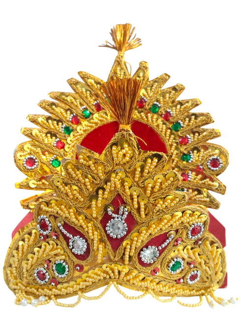 Shri Ram Hindu God Crown Mukut Kids & Adults Fancy Dress Costume Accessories