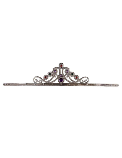 Royal Silver Princess Tiara Crown HeadBand Fancy Dress Costume Accessory for Girls