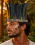 Carnival Multicolor Feather Headdress Crown Fancy Dress Costume