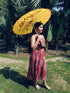 Yellow Umbrella Japanese Kimono Dance Kids & Adults Costume Accessory