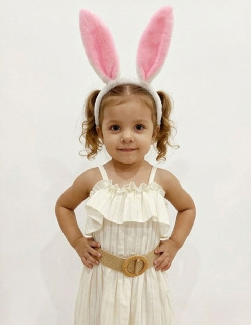 Bunny Rabbit Ears HeadBand Girls Fancy Dress Costume Accessories