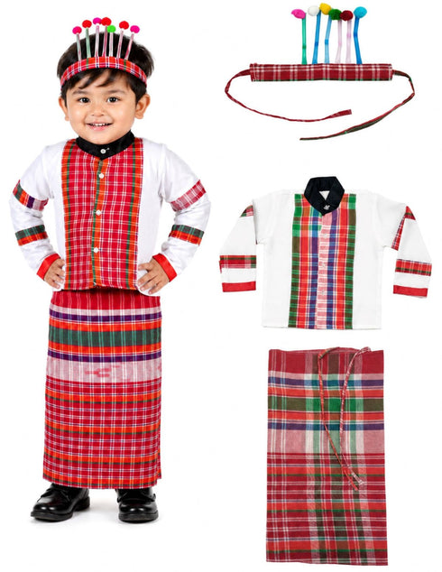 Mizoram Indian Eastern State Folk Costume - Male