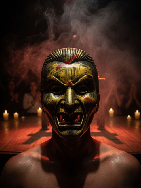 Devil Mask Kids & Adults Halloween Fancy Dress Costume Accessories