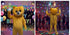 Buy Funny Yellow Prank Bear Mascot Costume For Instagram Youtube Videos Making & Events | Adults | Full Size