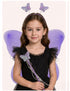 Princess Fairy Wings with Wand & Headband Girls Fancy Dress Costume Accessory