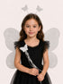 Princess Fairy Wings with Wand & Headband Girls Fancy Dress Costume Accessory