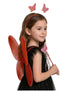 Princess Fairy Wings with Wand & Headband Girls Fancy Dress Costume Accessory