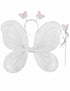 Princess Fairy Wings with Wand & Headband Girls Fancy Dress Costume Accessory