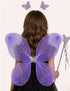 Princess Fairy Wings with Wand & Headband Girls Fancy Dress Costume Accessory