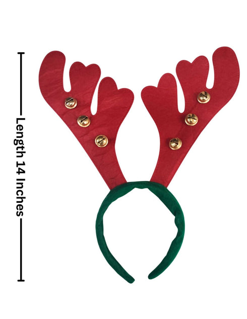 Christmas Red Reindeer Animal Antlers Head Band Kids Fancy Dress Costume Accessory