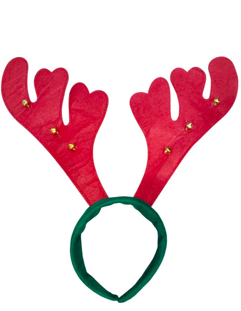 Christmas Red Reindeer Animal Antlers Head Band Kids Fancy Dress Costume Accessory