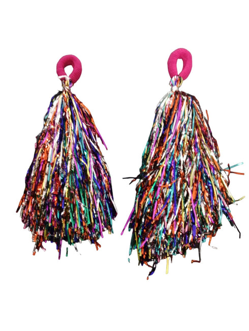 BookMyCostume Multi color Pom Poms Cheerleader Dance Kids & Adults Costume Accessory