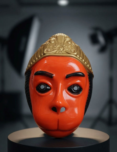 Lord Hanuman Bajrang Bali Hindu Monkey God Plastic Mask Kids & Adults Fancy Dress Accessories