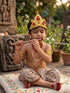 Traditional Krishna Jewellery for Kids/Janmashtami Accessory Jewellery for Kids/Infant Bal Gopal/Kanha Bal Krishna Mukut Jewelry Set 0-8 Years