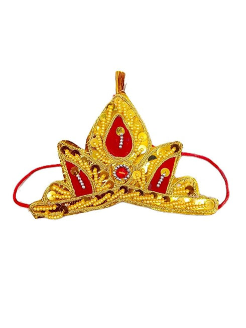 Traditional Krishna Jewellery for Kids/Janmashtami Accessory Jewellery for Kids/Infant Bal Gopal/Kanha Bal Krishna Mukut Jewelry Set 0-8 Years