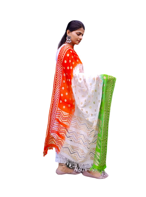 BookMyCostume Tricolour Dupatta Tiranga Republic & Independence Day Kids & Adults Costume Accessory