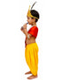 BookMyCostume Krishna Yellow Costume Dhoti & Red Patka with Light Pearl Jewellery and Mukut Set - Janmashtami Dress Costume for Baby Kanha Laddu Gopal - Boys & Girls