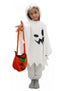 White Ghost Costume With Pumpkin Basket Combo For Kids| Halloween Dress For Boys and Girls