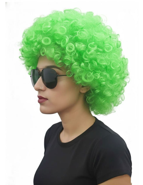 Buy Green Curly Hair Wig Unisex Adult & Kids Fancy Dress Costume Accessory