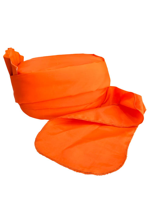 BookMyCostume Orange Traditional Pagdi Turban for Barati & Function Kids Fancy Dress Accessory