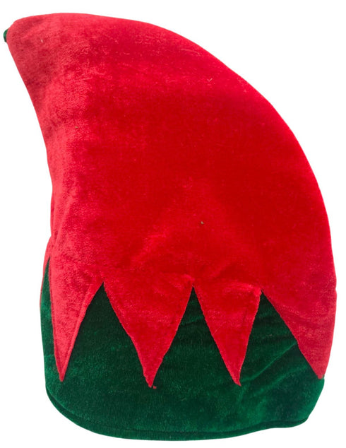 BookMyCostume Santa's Elf Cap Christmas Movie Character Kids Fancy Dress Accessories | Red & Green