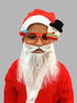 BookMyCostume Christmas Accessory Combo for Boys- Christmas Snowman Santa Eye Glasses Prop with Santa Cap & Beard for Boys