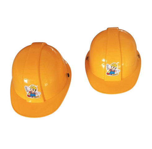 BookMyCostume Yellow Construction Worker Helmet for Kids | Civil Engineer Builder Fancy Dress Accessory for Themed Parties And Role Play